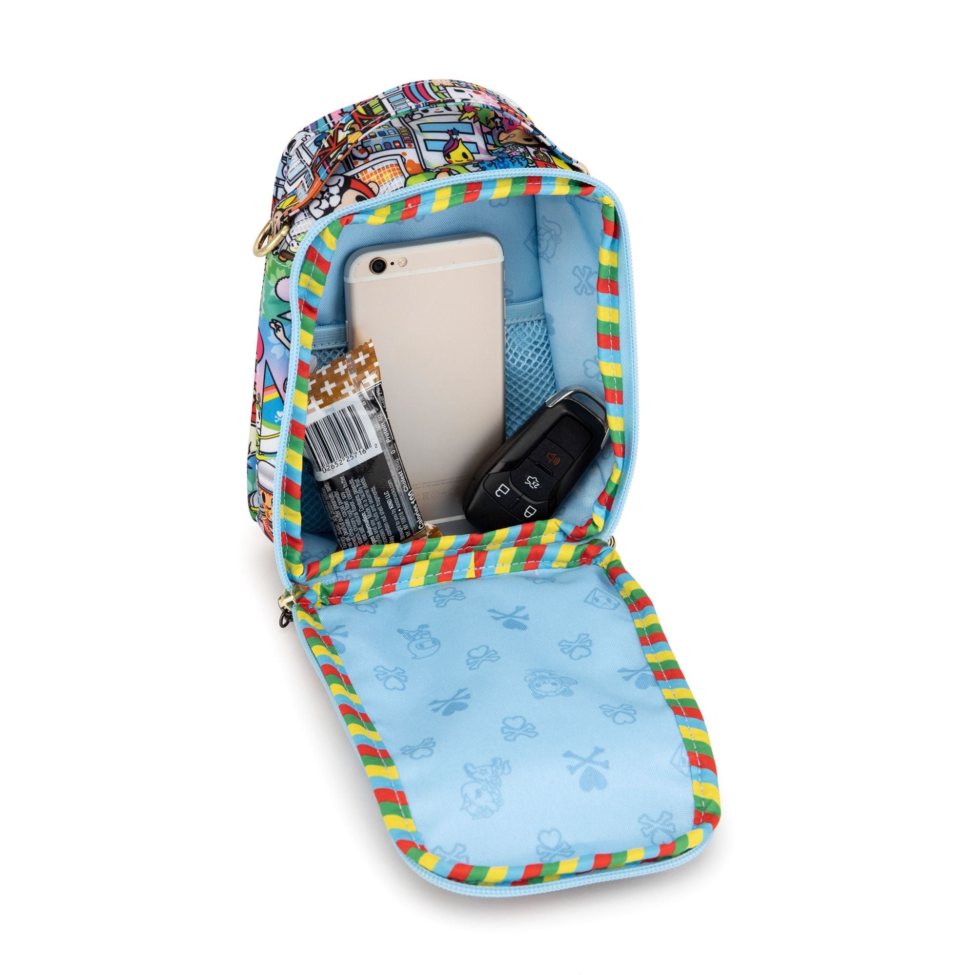 Jujube Mini Be Right Back Tokidoki Sling Bag - Team Toki (Donutino Zipper)