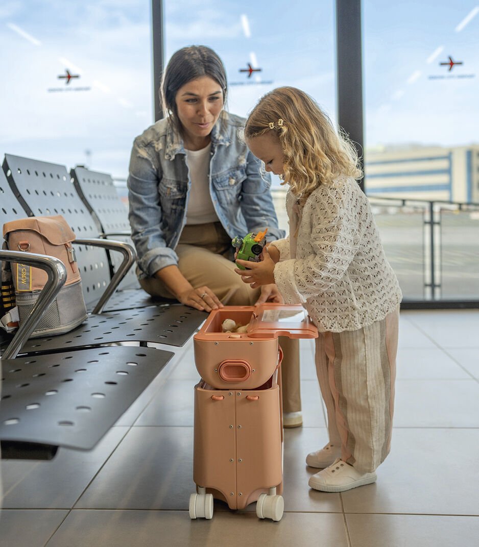 Stokke Jetkids Bed Box Airplane Ride/Carry/Sleep-On Suitcase V4 (5 Colours) - Pupsik Singapore