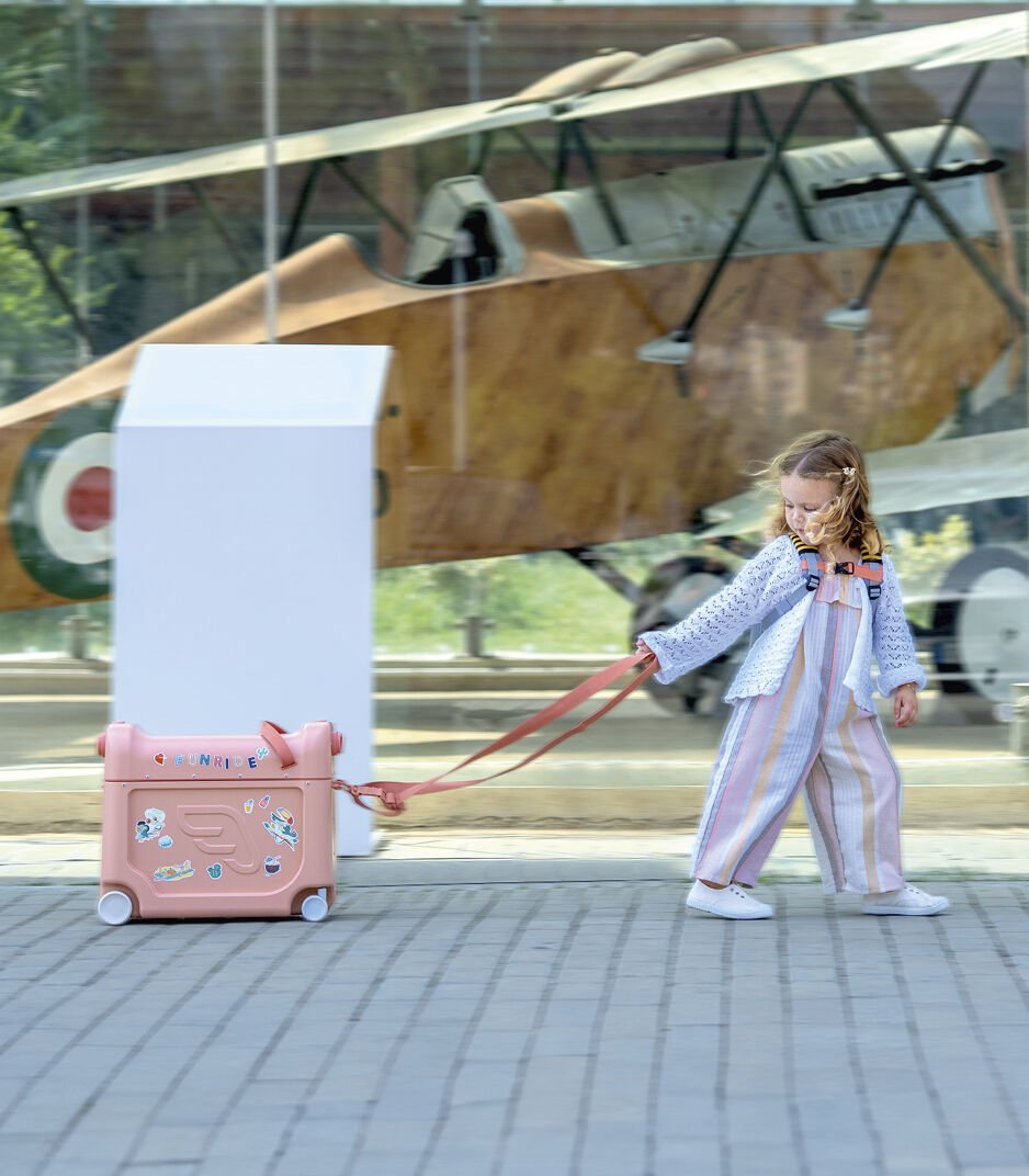 Stokke Jetkids Bed Box Airplane Ride/Carry/Sleep-On Suitcase V4 (5 Colours) - Pupsik Singapore