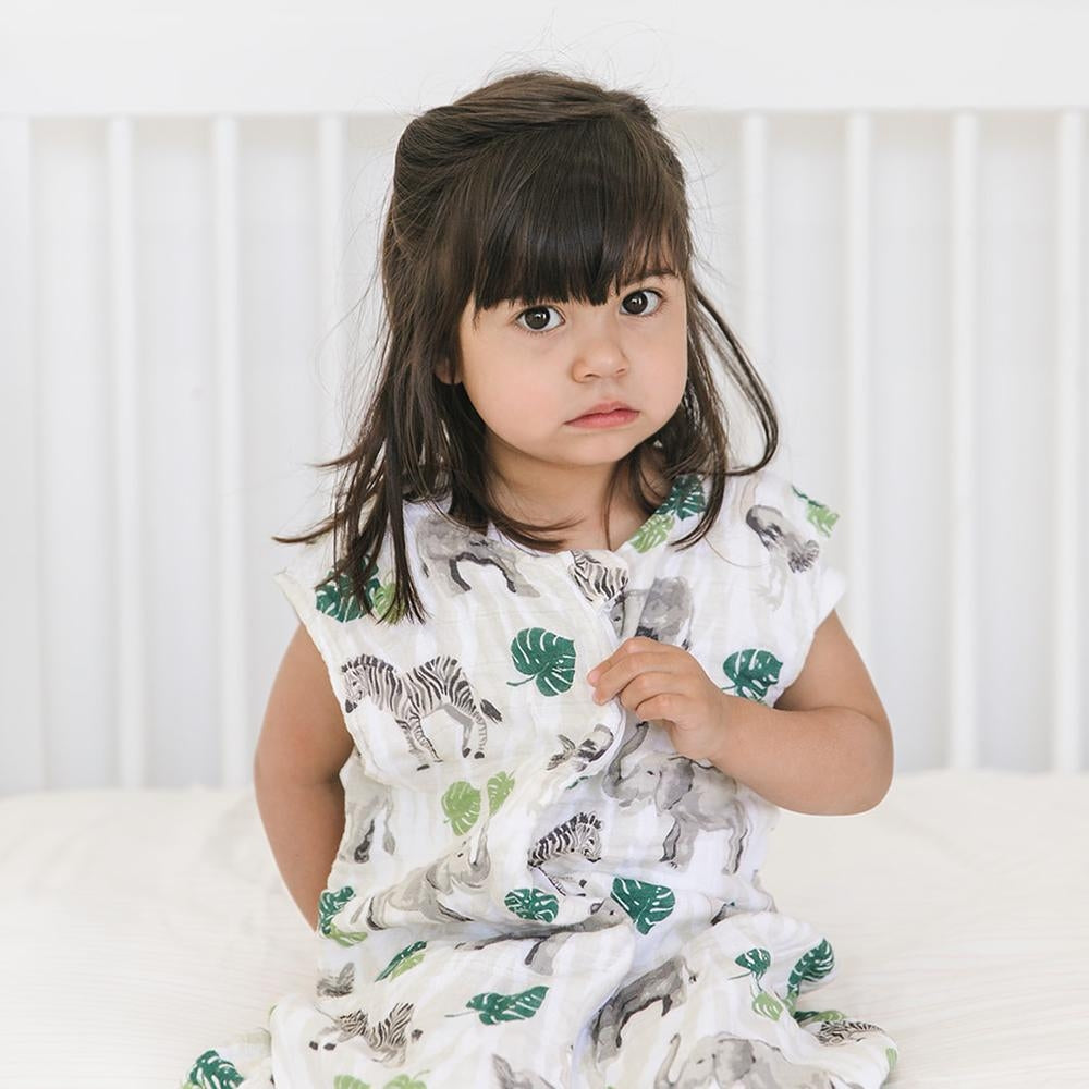 Bebe Au Lait Muslin Bedtime Sleeper - Jungle (2 Sizes)