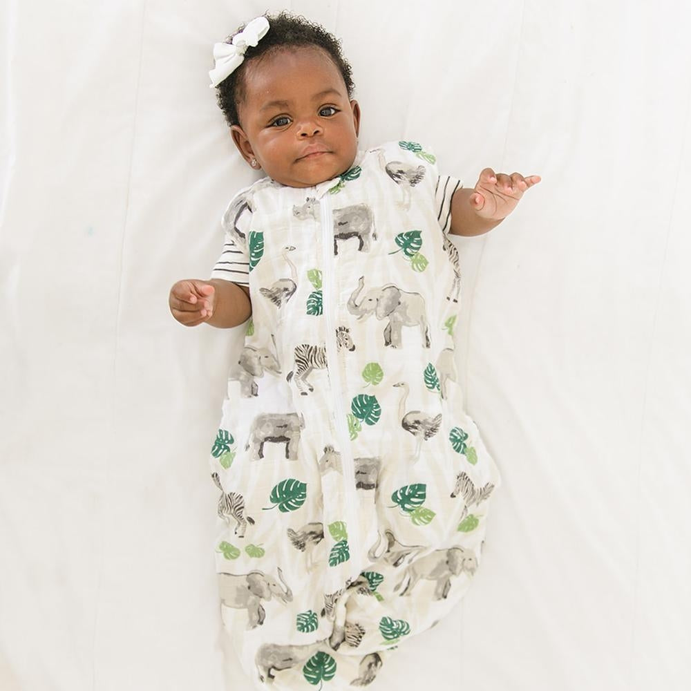 Bebe Au Lait Muslin Bedtime Sleeper - Jungle (2 Sizes)