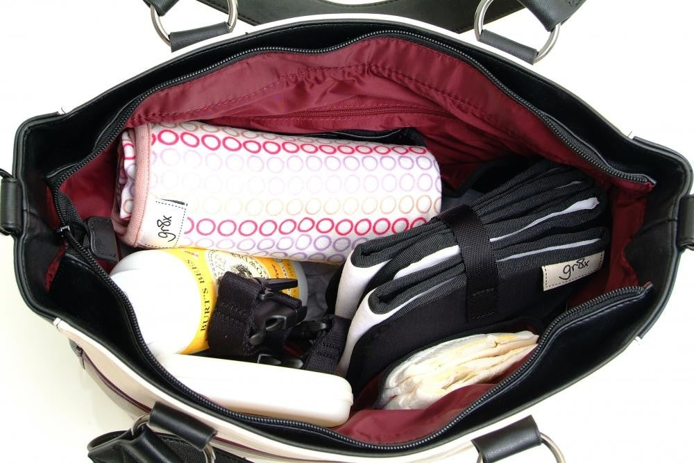 gr8x 'Kate' NS Diaper Tote - Black