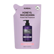 Kundal Honey & Macadamia Protein Hair Treatment, 400ml Refill Bag - Baby Powder (Exp 04/27)