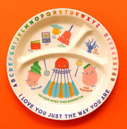 The Little Drom Store Kids Melamine Plate - A to Z