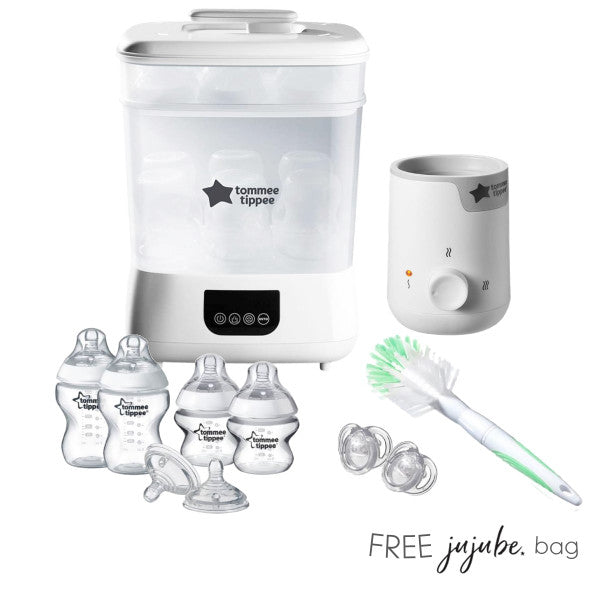 Tommee Tippee Steriliser & Feeding Complete Bundle (+ Free Jujube Bag)