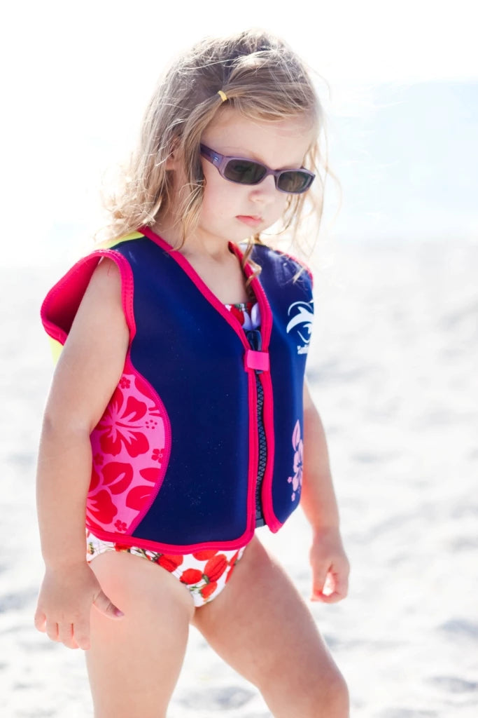 Konfidence Original Children Swim Jacket - Hamptons Navy Stripe (3 Sizes)