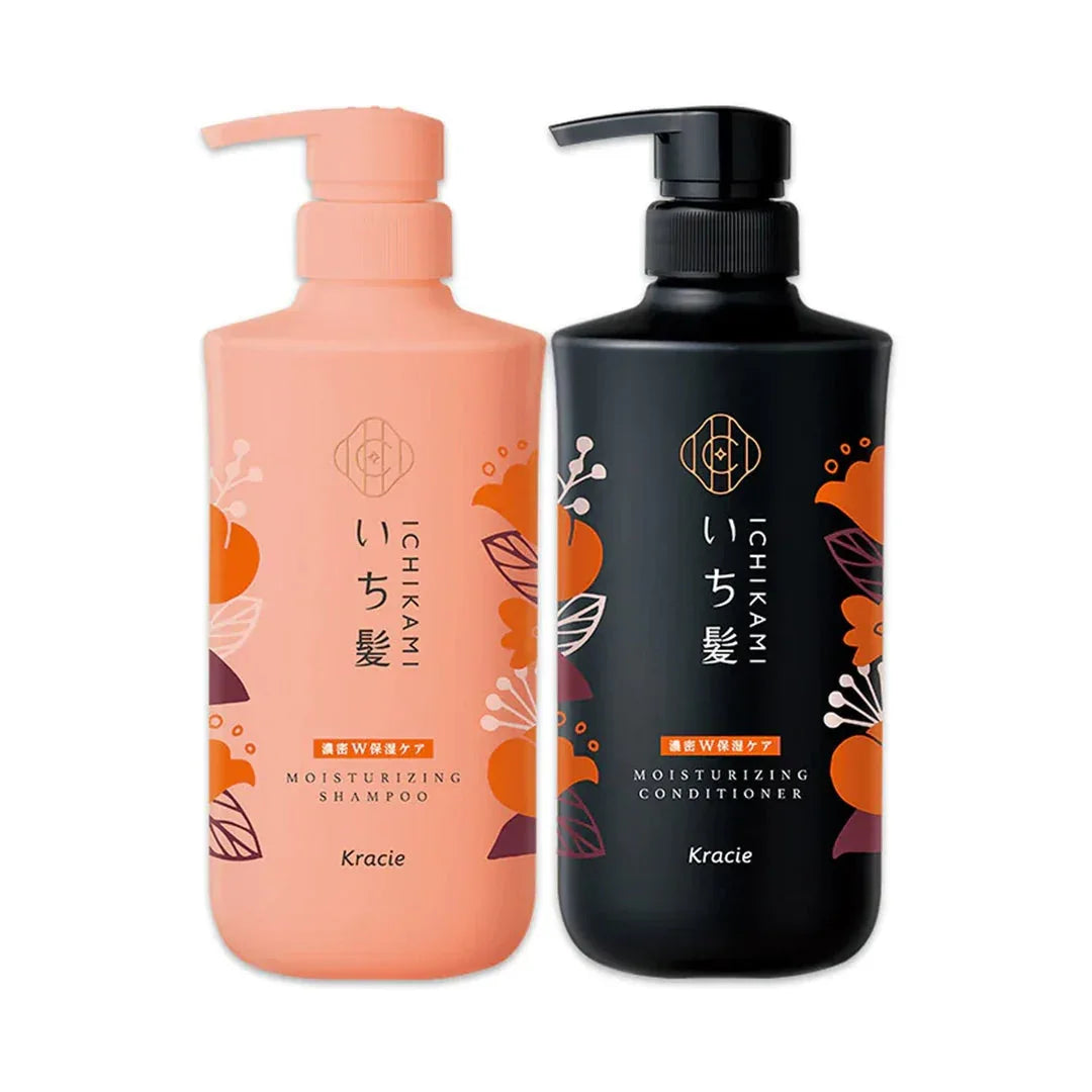 Kracie Ichikami Moisturizing Shampoo & Conditioner Set, 480ml x 2