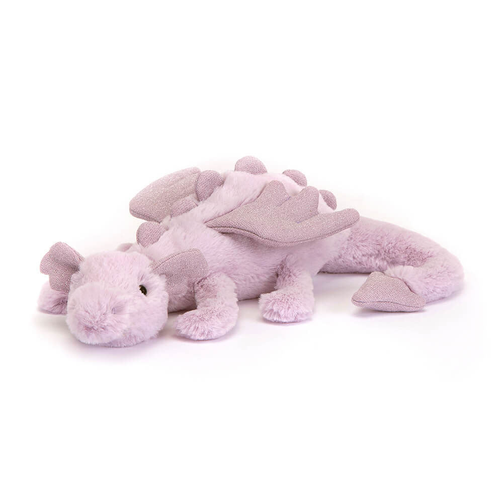 Jellycat Lavender Dragon Soft Toy, Little (30cm)