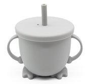 Biomom Happy Feet Silicone Straw Cup (5 Colours)