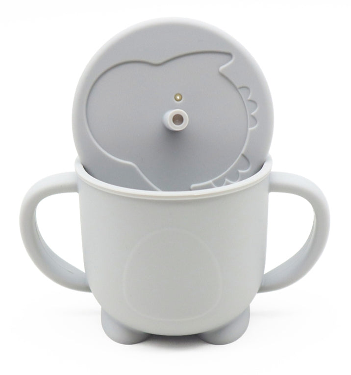 Biomom Penguin Silicone Straw Cup (3 Colours) - Pupsik Singapore
