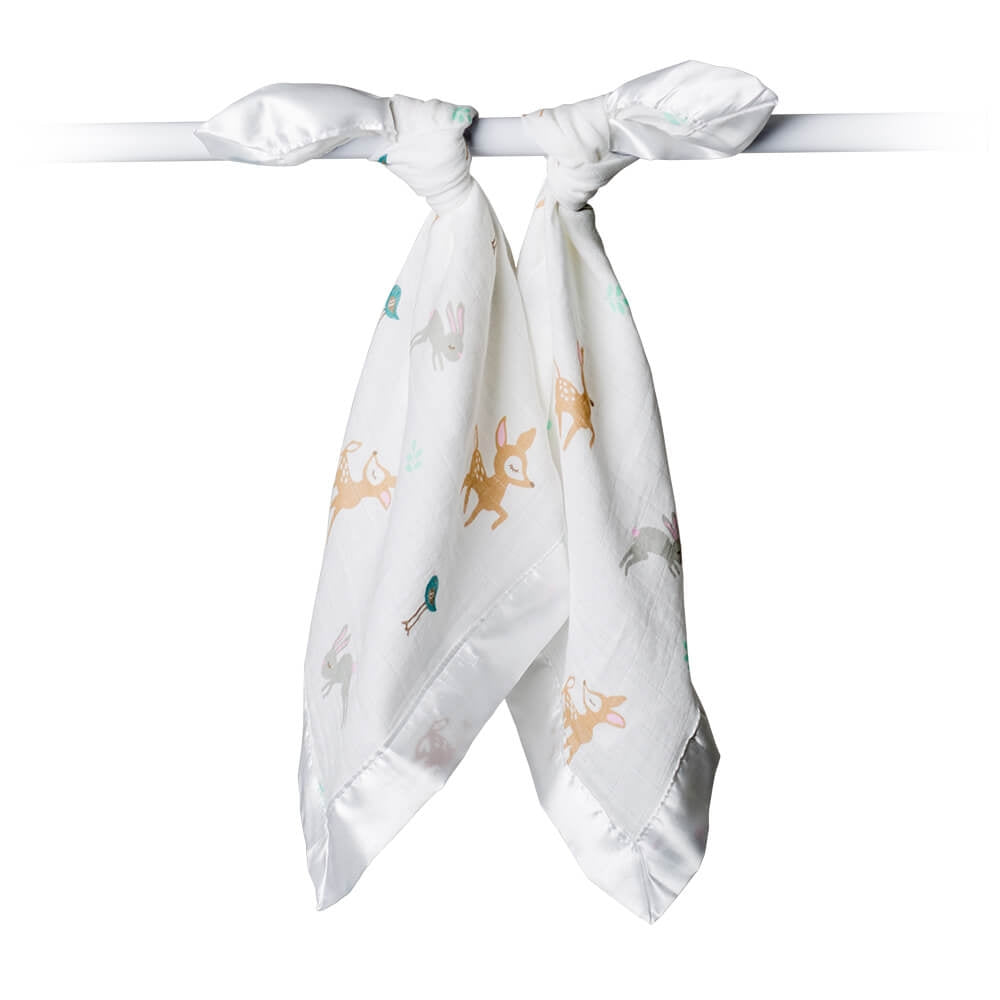 Lulujo Baby Muslin Security Blankets, 2pk (4 Designs)