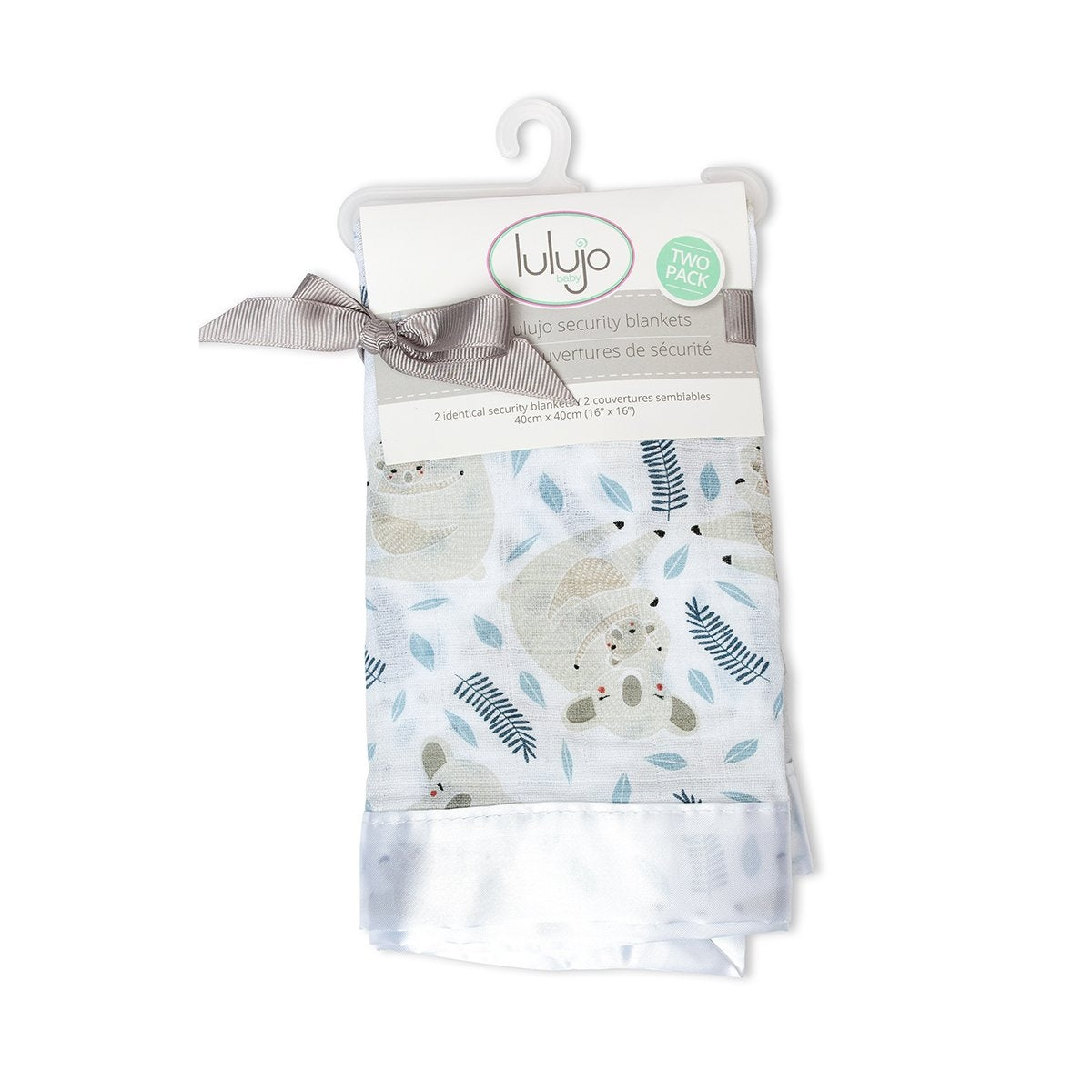 Lulujo Baby Muslin Security Blankets, 2pk (4 Designs) - Pupsik Singapore