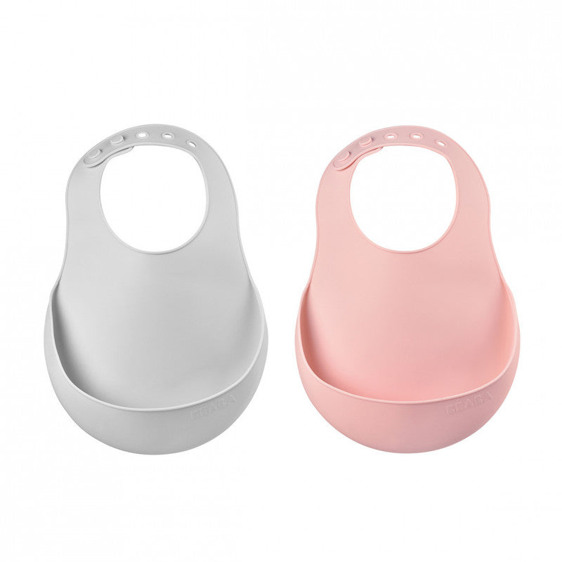 Beaba Silicone Bibs, 2pk (2 Colours)