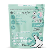 Cloversoft 4-in-1 Deluxe Plus+ Plant-Based Laundry Pods, 60 Pods - Eucalyptus Dream (Exp 08/27)