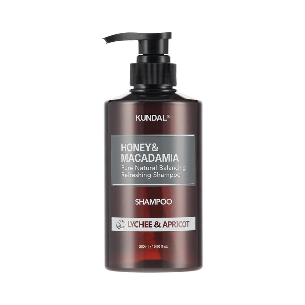 Kundal Honey & Macadamia Nature Shampoo, 500ml - Lychee & Apricot (Exp 12/25)