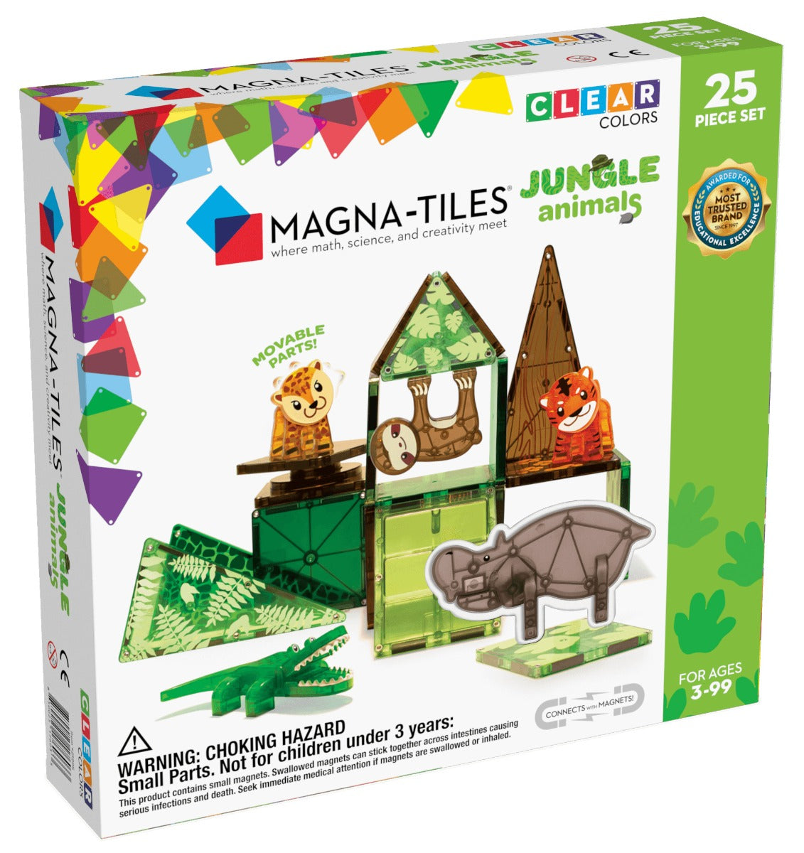 Magna-Tiles Jungle Animals 25-Piece Set