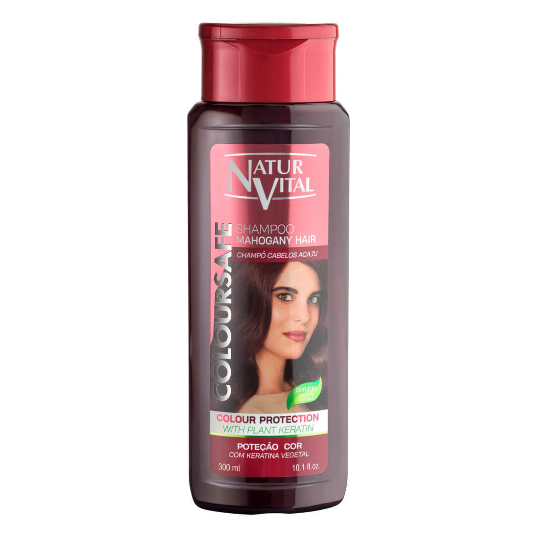 NaturVital ColourSafe Shampoo for Mahogany Hair, 300ml - Exp 05/29