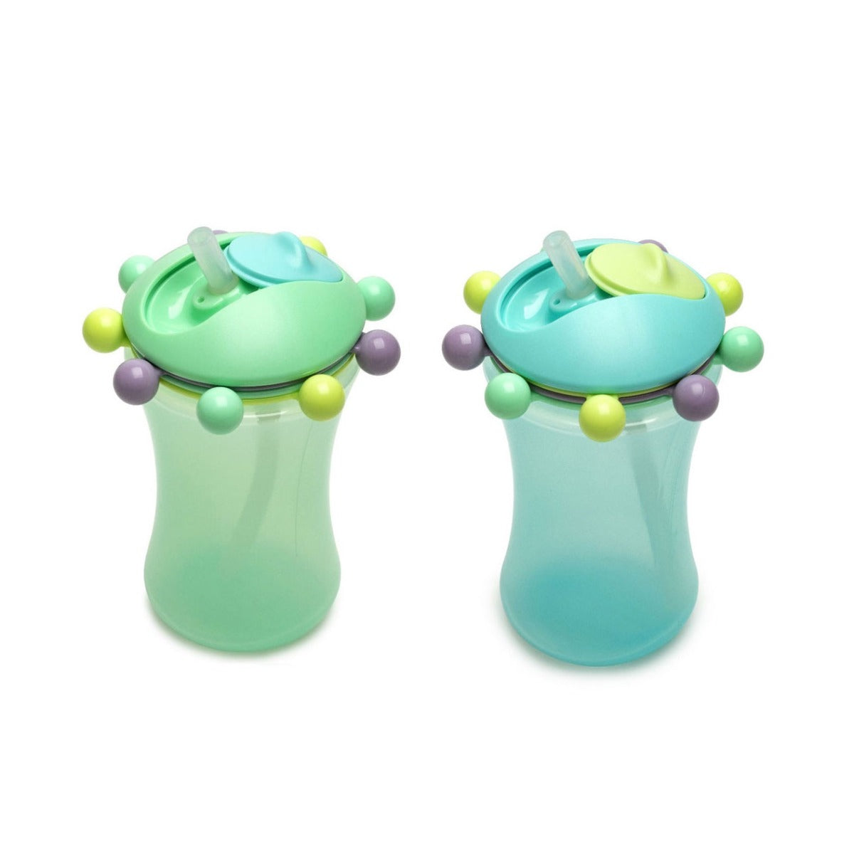 Meilii Sippy Cups, 340ml (2pk) - Mint Blue