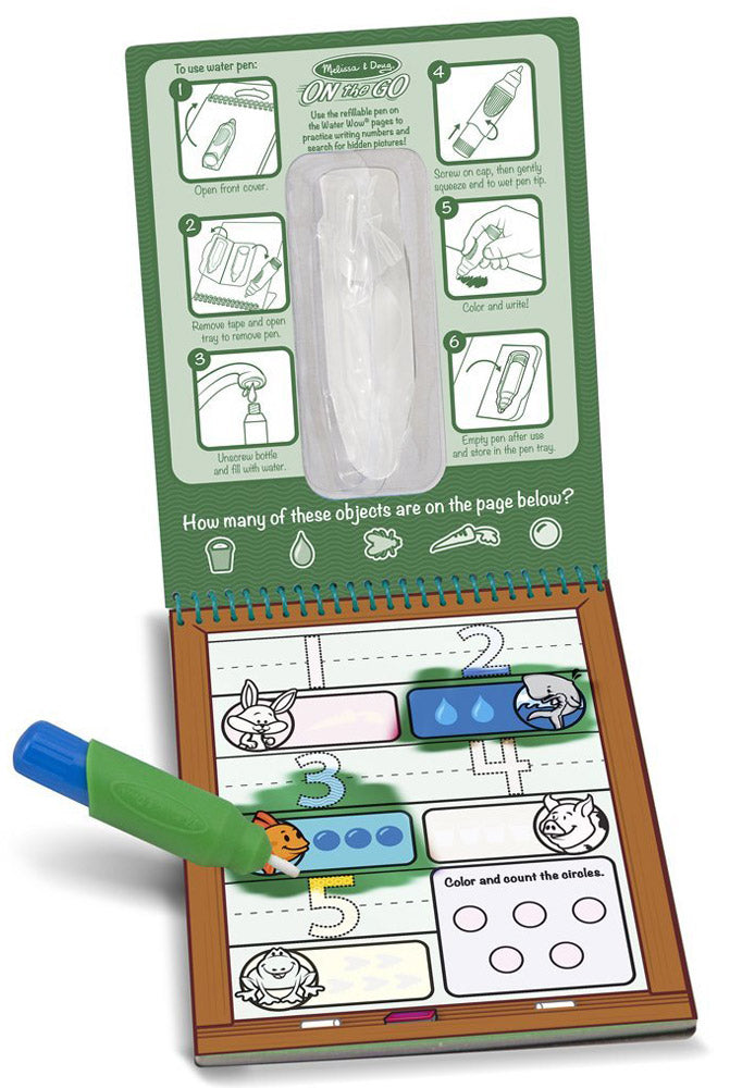 Melissa & Doug Water Wow! Brush Colouring Pad (13 Types) - Pupsik Singapore