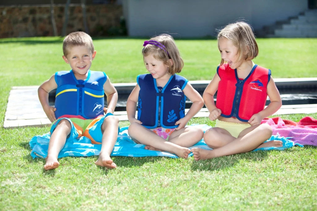 Konfidence Original Children Swim Jacket - Hamptons Navy Stripe (3 Sizes)