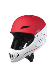 Micro Racing Helmet - White/Red (50-54cm)