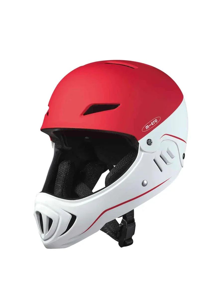 cheap motorcycle helmet singapore Micro Racing Helmet - White/Red (50-54cm)