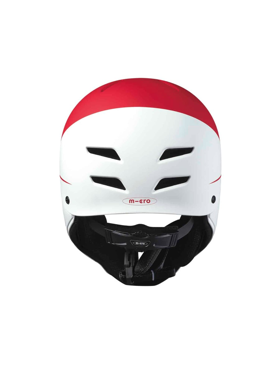 Micro Racing Helmet - White/Red (50-54cm)