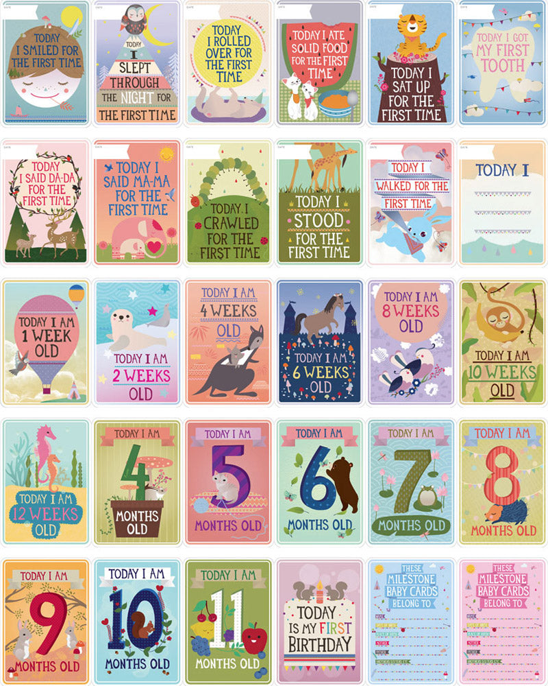 Milestone Baby Cards