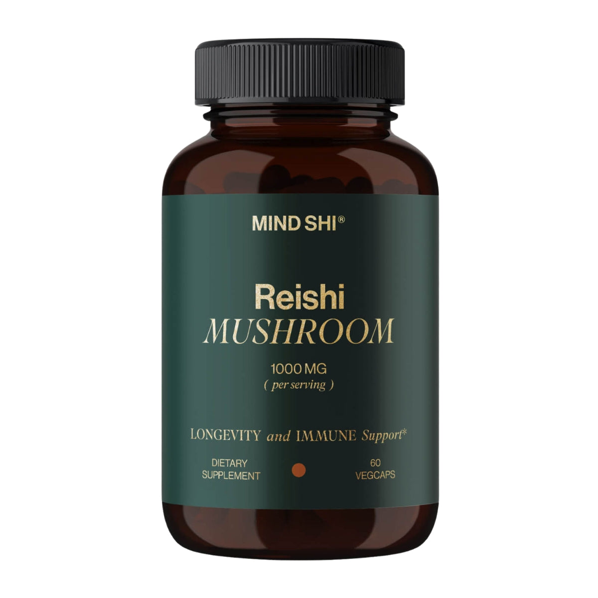 Mind Shi Reishi Mushroom 1000mg, 60 Veg Caps (Exp 02/27)