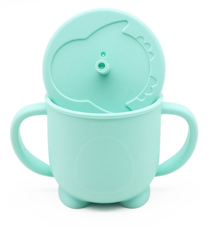 Biomom Penguin Silicone Straw Cup (3 Colours) - Pupsik Singapore