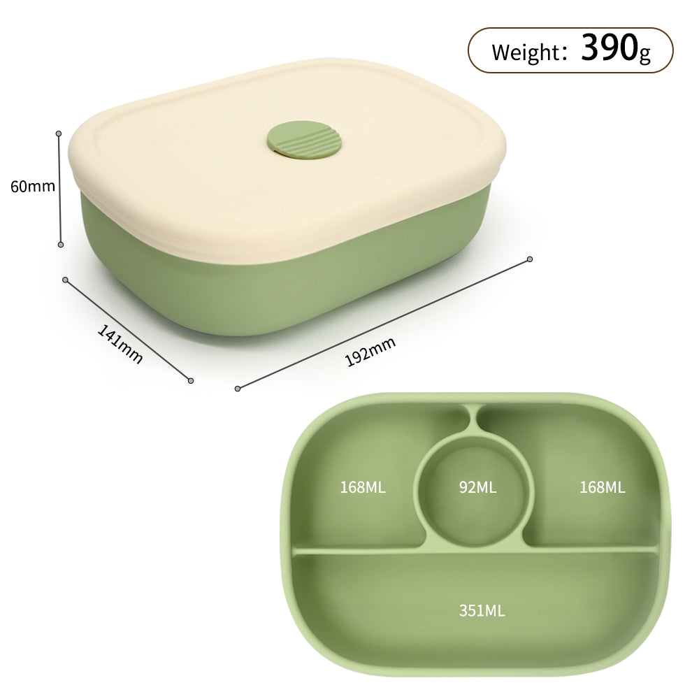Biomom Silicone Bento Lunch Box (2 Colors)