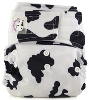 Moo Moo Kow One Size Aplix Cloth Diaper (2 colors)