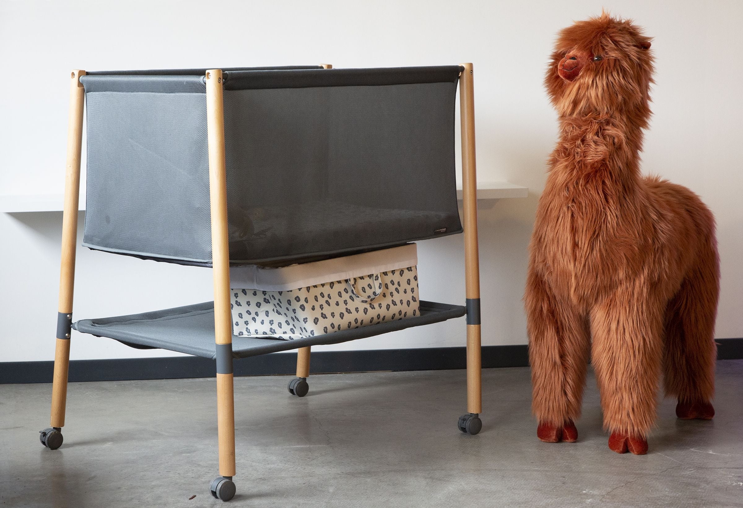 Childhome Evolux Crib (50x90cm) - Natural Anthracite