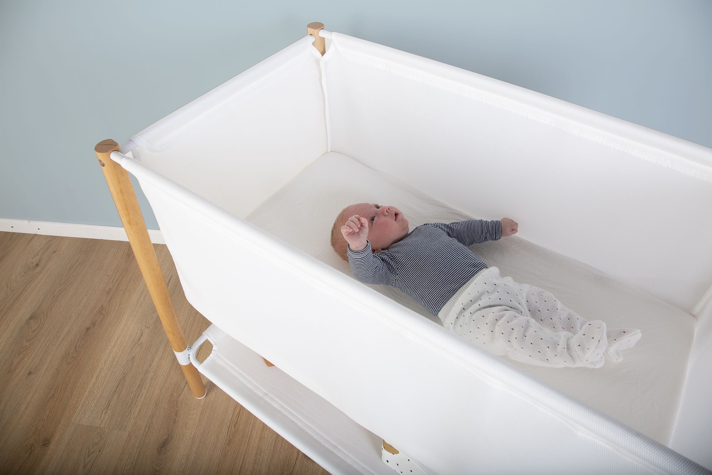 Childhome Evolux Crib (50x90cm) - Natural White