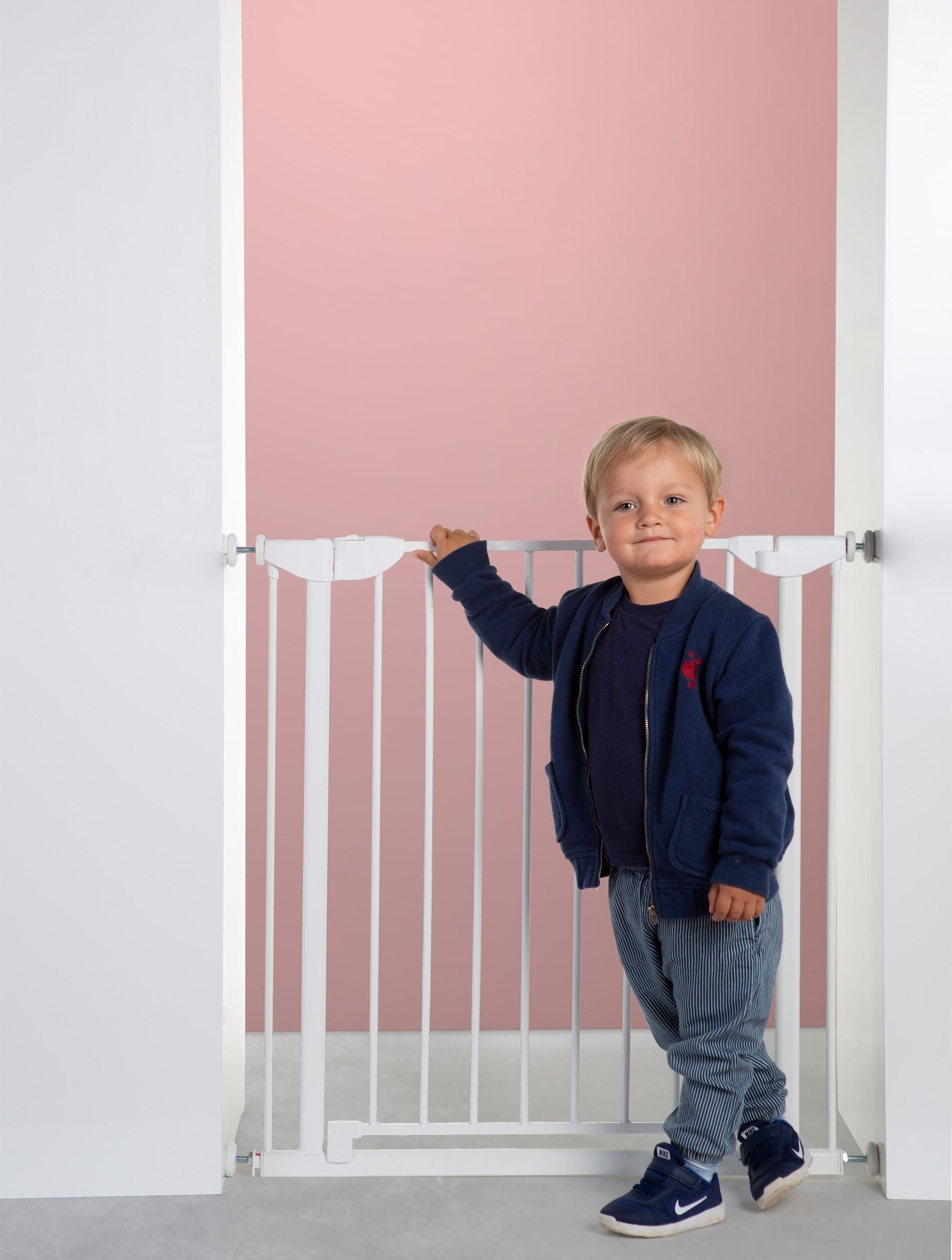 Childhome Eltra Pressure Door Safety Gate - White (75-81cm)