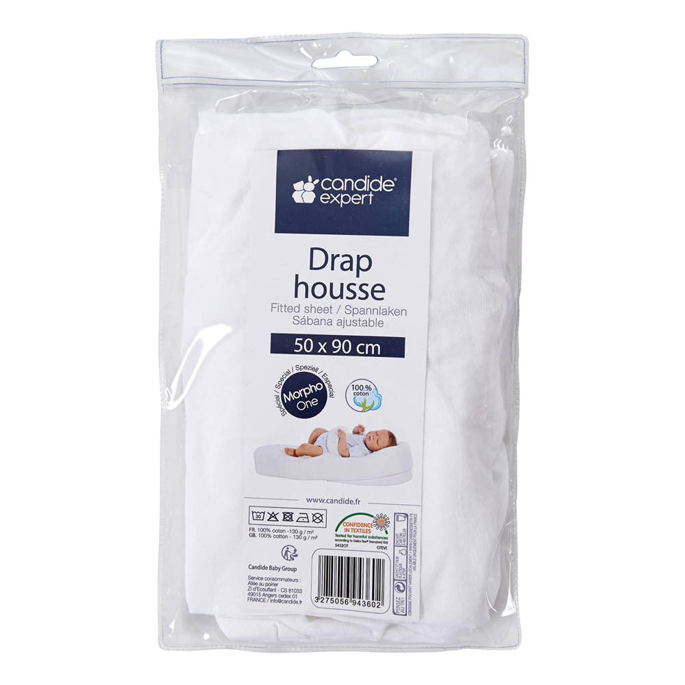 Candide Morpho One Air Plus+ Waterproof Fitted Sheet - White