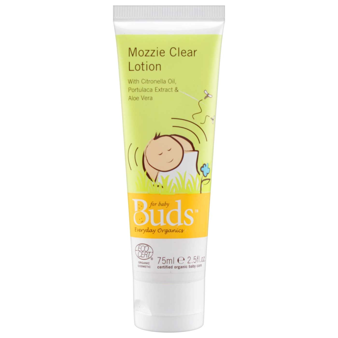 Buds Everyday Organics Mozzie Clear Lotion, 75ml - exp 02/28
