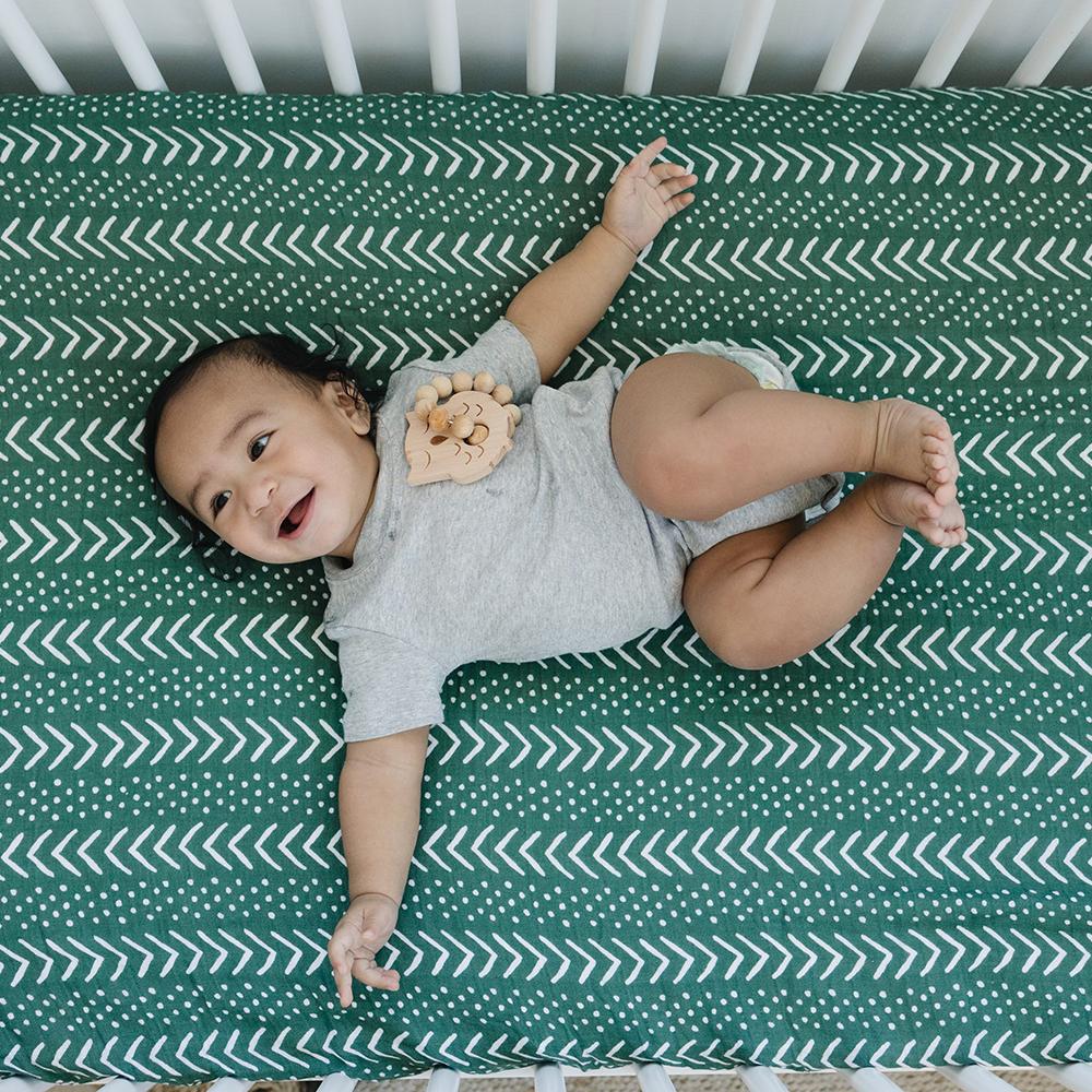 Bebe Au Lait Classic Muslin Fitted Crib Sheet (70x130cm) (18 Designs) - Pupsik Singapore