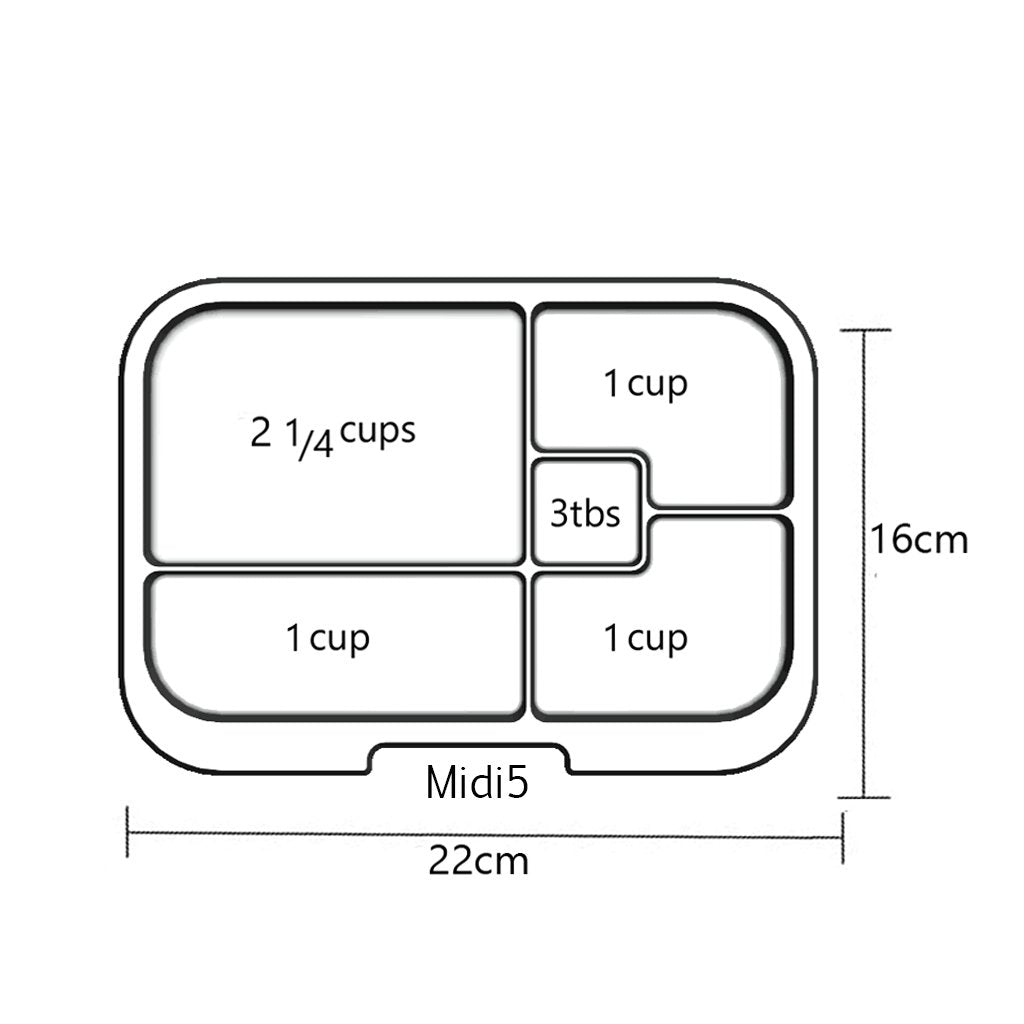 Munchbox Midi5 Clear Tray