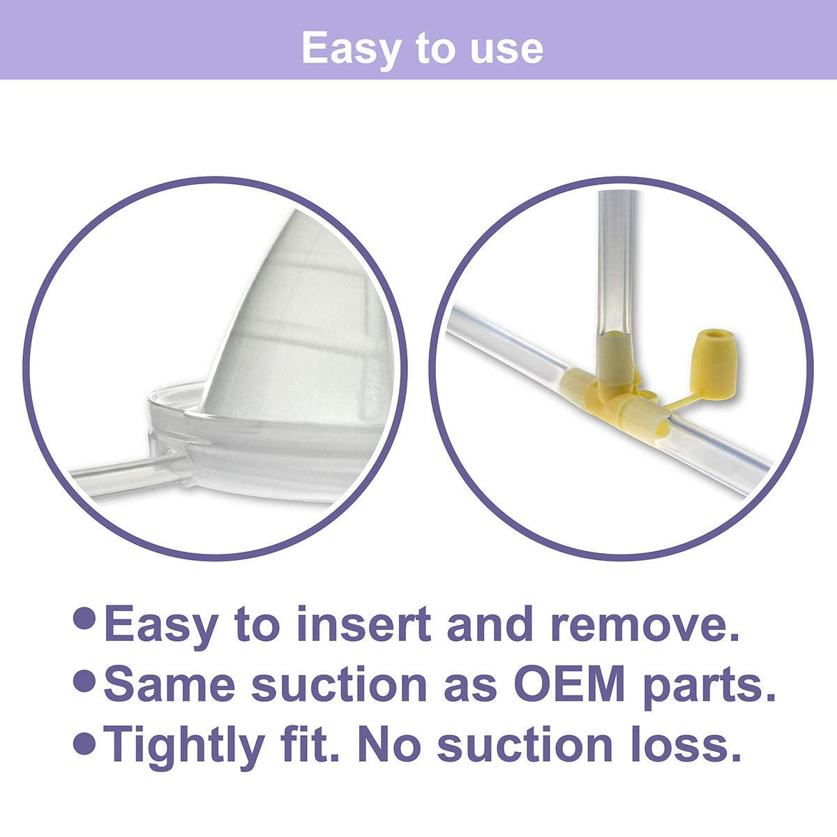 Nenesupply Tubing Set for Freemie Handsfree Cup (Closed System)