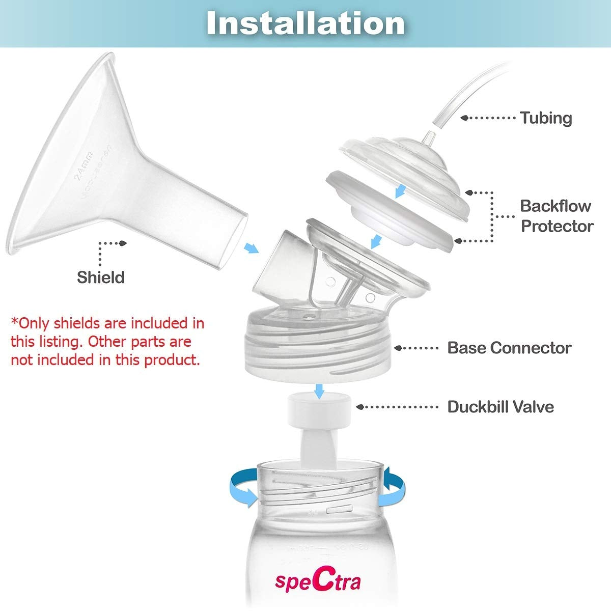 Nenesupply GentleFit Breast Shield for Spectra (2pc) (4 Sizes)