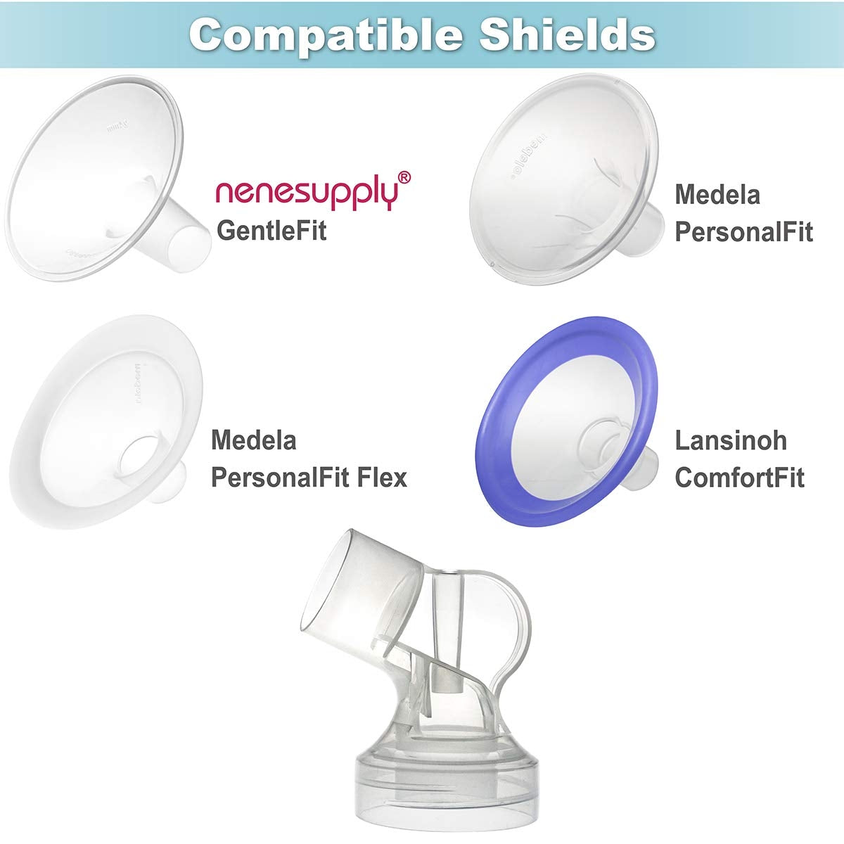 Nenesupply Flange Connector for Medela Pump (2pc)