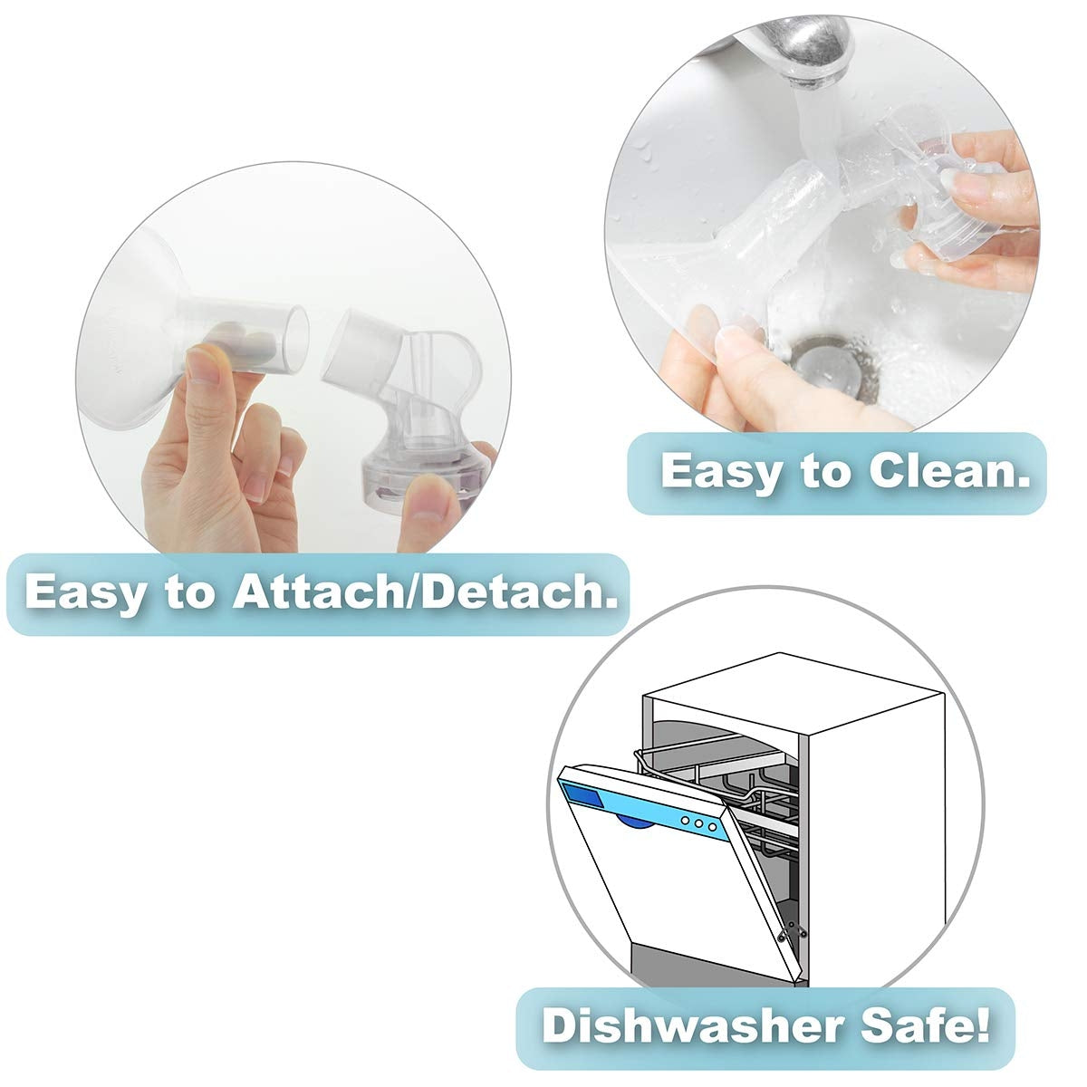 Nenesupply GentleFit Breast Shield for Medela (2pc) (3 Sizes)