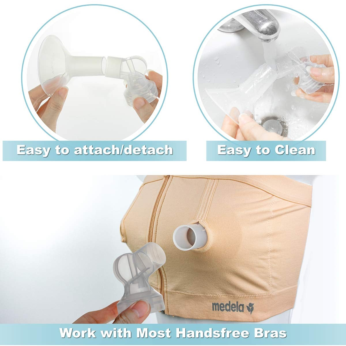 Nenesupply GentleFit Pump Kit for Medela Pump In Style Advanced (4 Sizes)