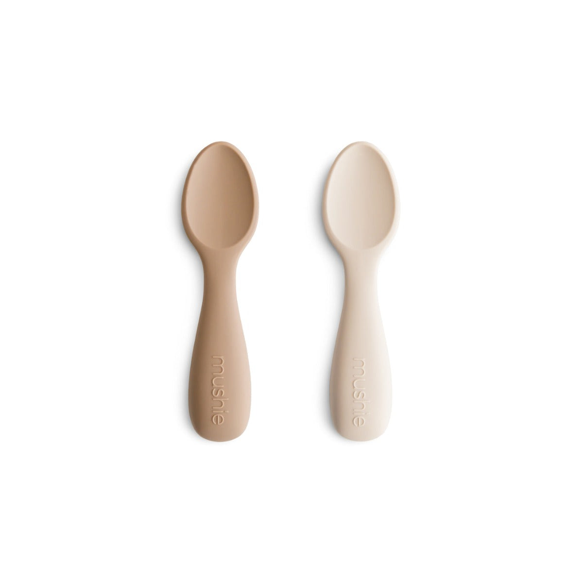 Mushie Silicone Toddler Starter Spoons, 2pk (4 Colors) - Pupsik Singapore