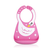 Nuby Fun 3D Silicone Bib - Swan