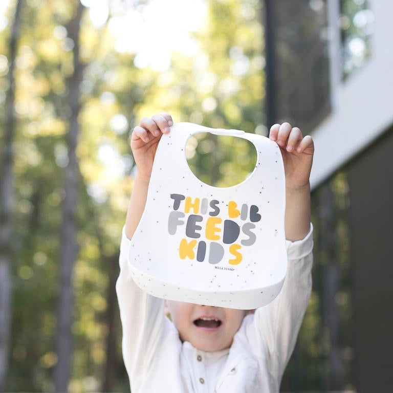 Bella Tunno Silicone Baby Bibs - This Bib Feeds (3 designs) - Pupsik Singapore