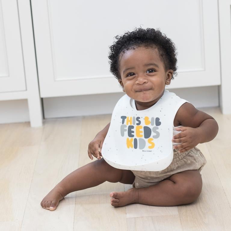 Bella Tunno Silicone Baby Bibs - This Bib Feeds (3 designs) - Pupsik Singapore