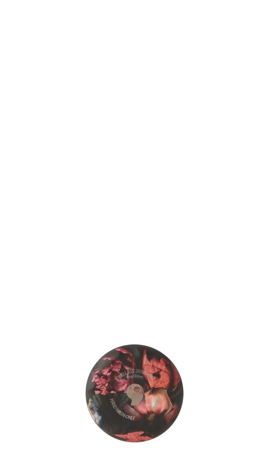 S'well Insulated Reusable Bottle, 17oz - Winter Blooms Collection - Night Peony