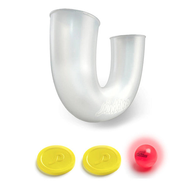 NSG Pindaloo Juggling Toss-and-Catch Game – Clear w Neon Lighted Ball